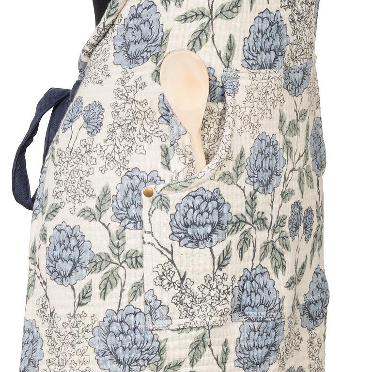 Blue Floral Apron