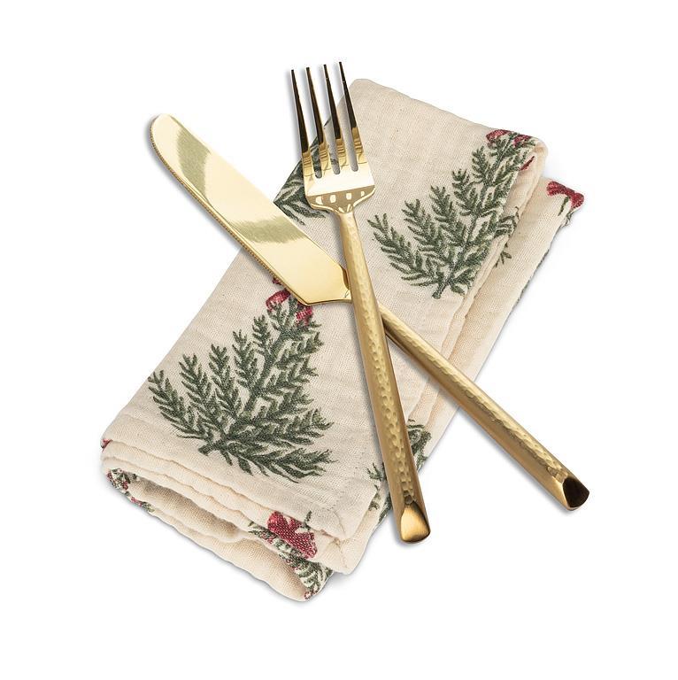 Trees w/Bows Napkin