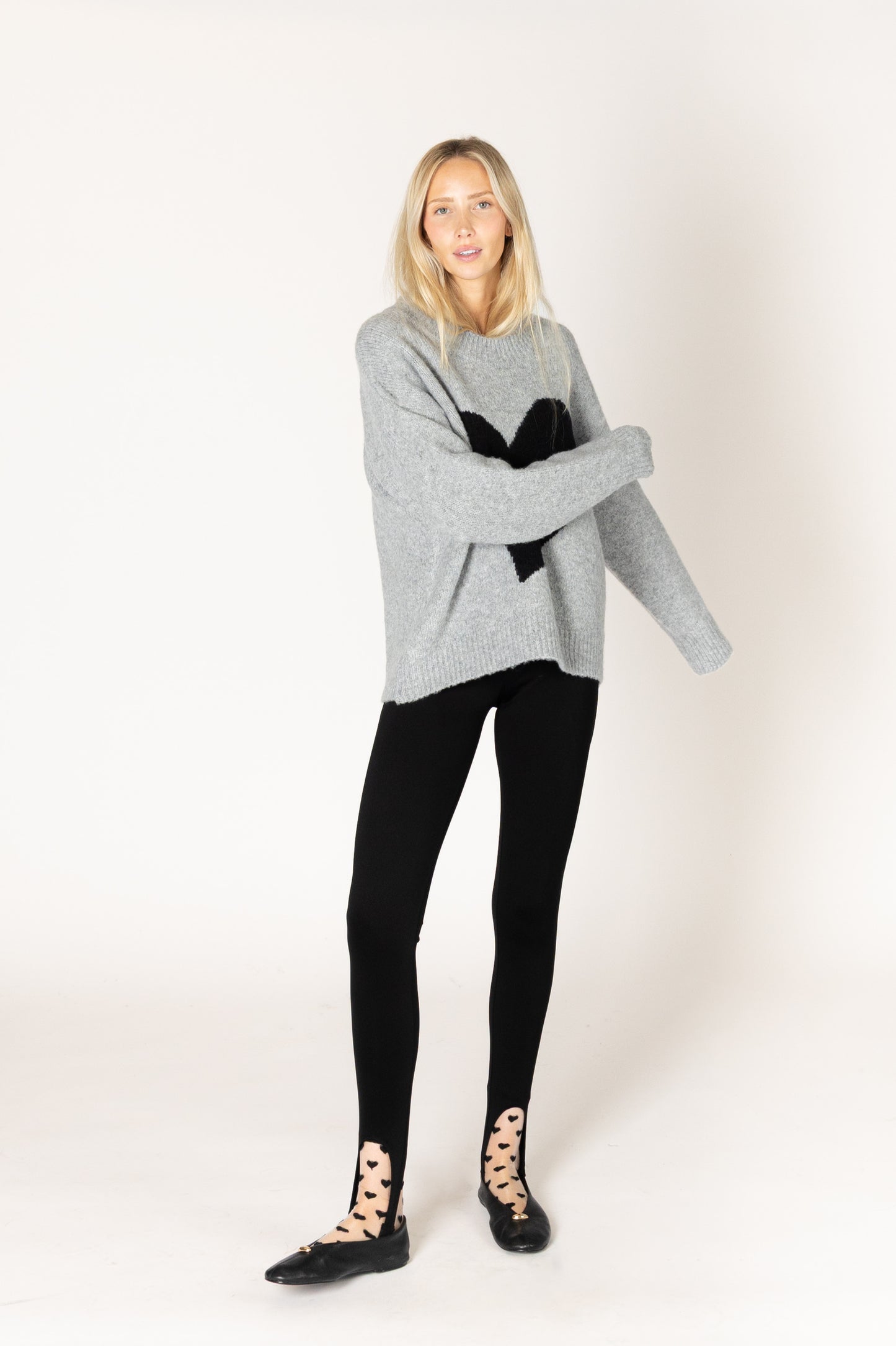 Athena Heart Sweater