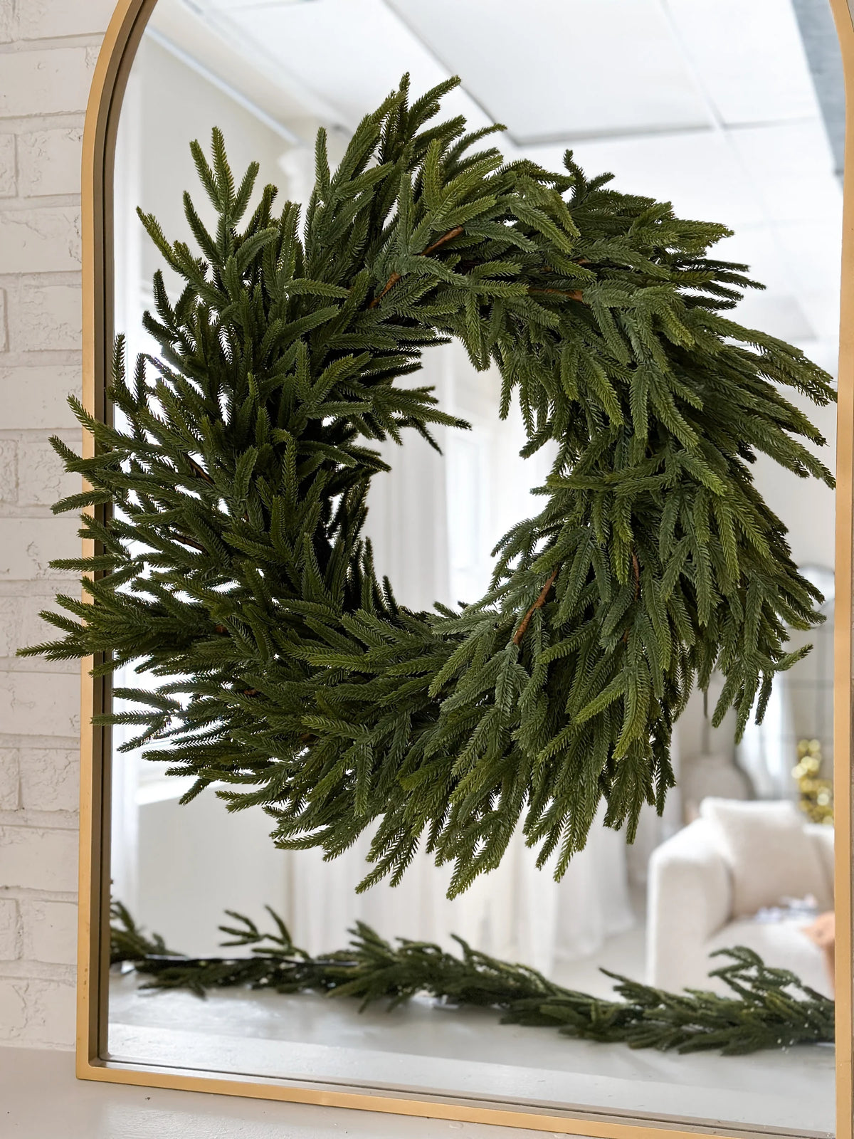 Real Touch Norfolk Pine Wreath