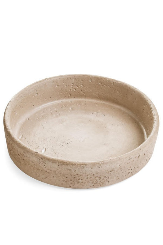 Round Travertine Tray