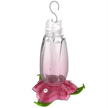 Pink Floral Hummingbird Feeder