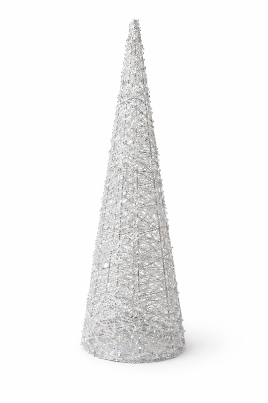 Silver LED Cone Tree - 31.5"