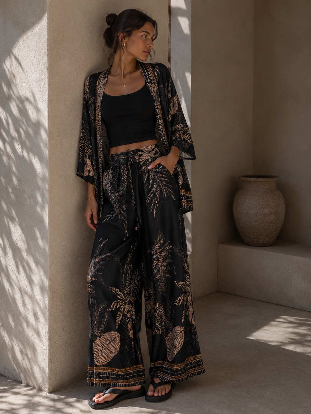 Leaf Printed Top
