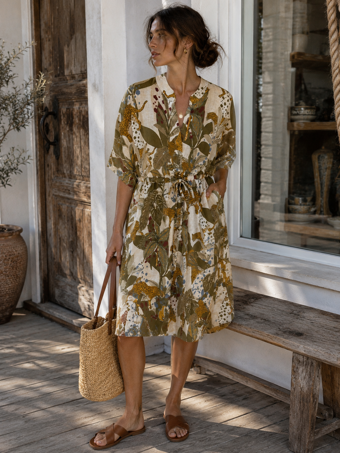 Safari Linen Dress