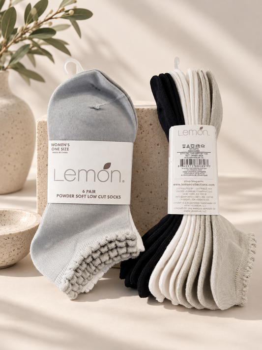 Low Cut Soft Sock - 6pk