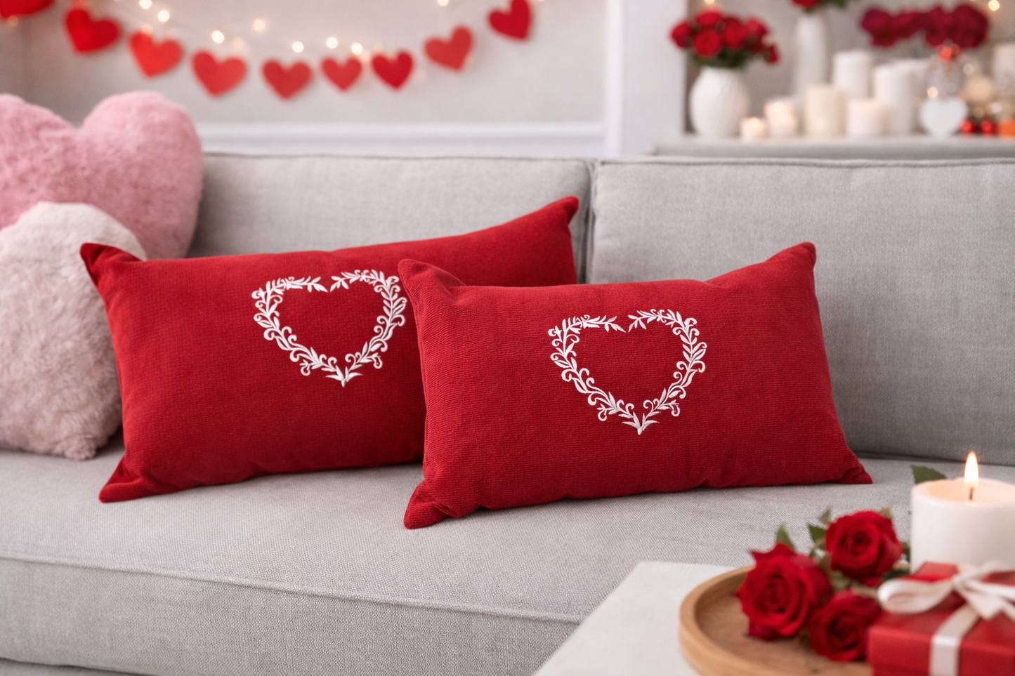 Red Heart Cushion