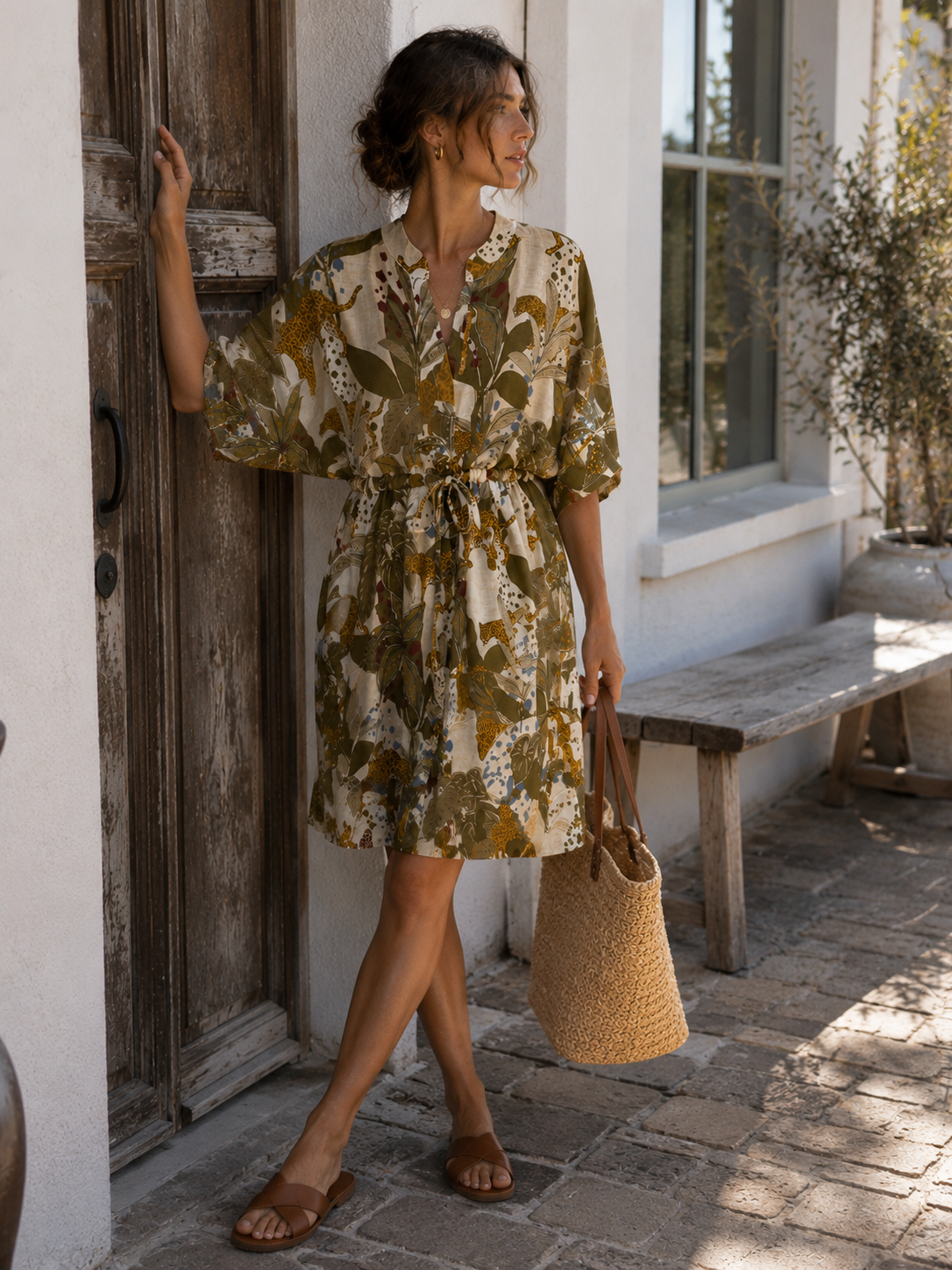 Safari Linen Dress