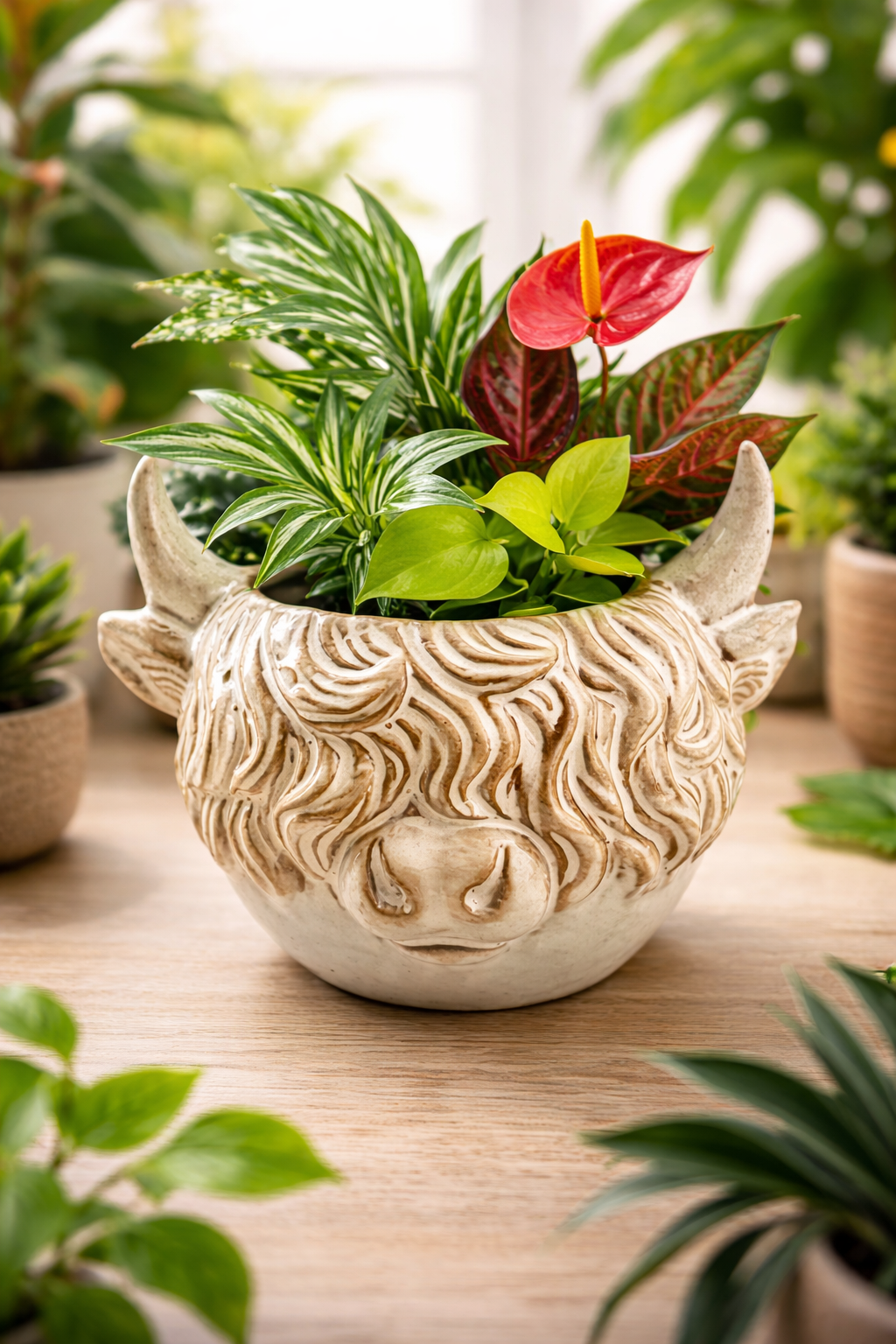 Highland Cow Planter