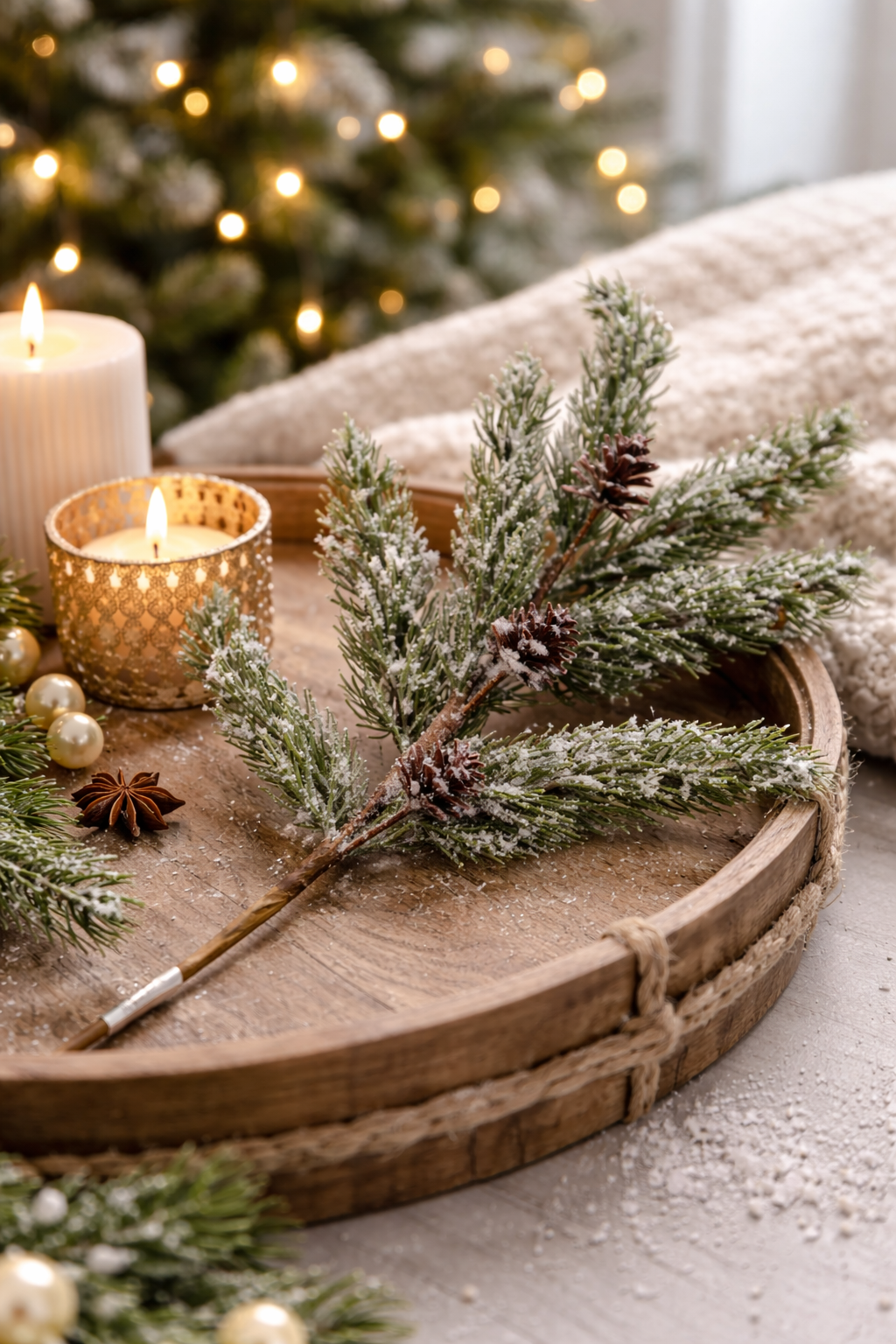 Cypress Spray w/Pinecones