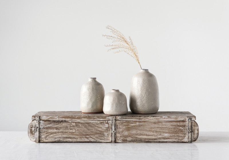 Grey Sand Terracotta Vase