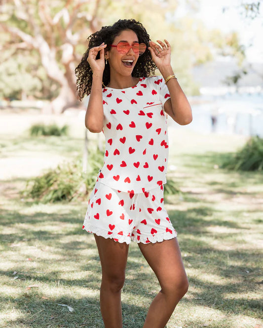 Ruffled PJ Short Set