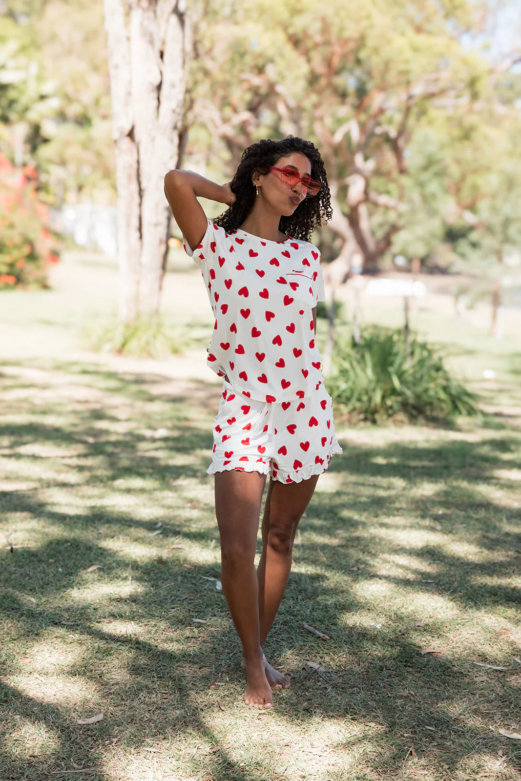 Ruffled PJ Short Set