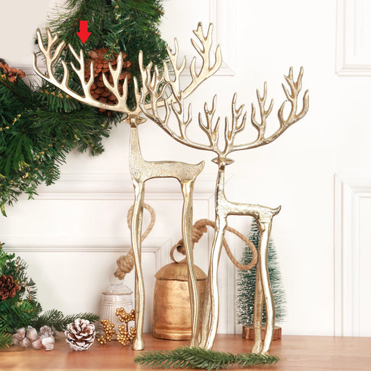 Gold Iron Reindeer