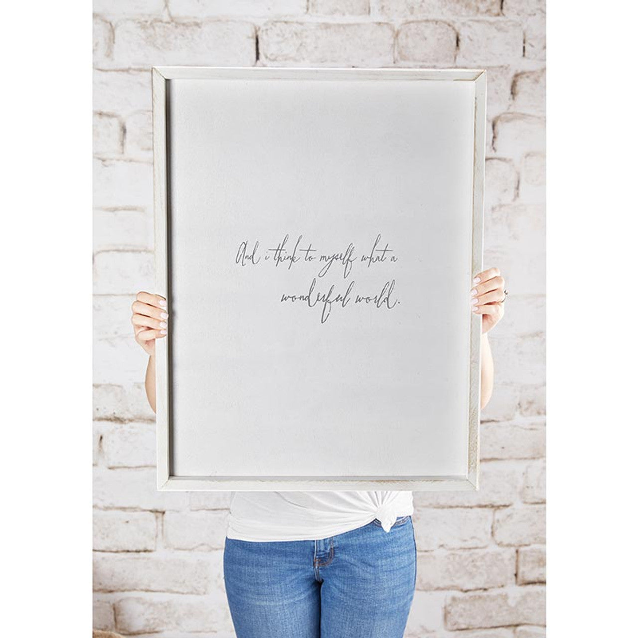 What a Wonderful  World Framed Art - 20x26