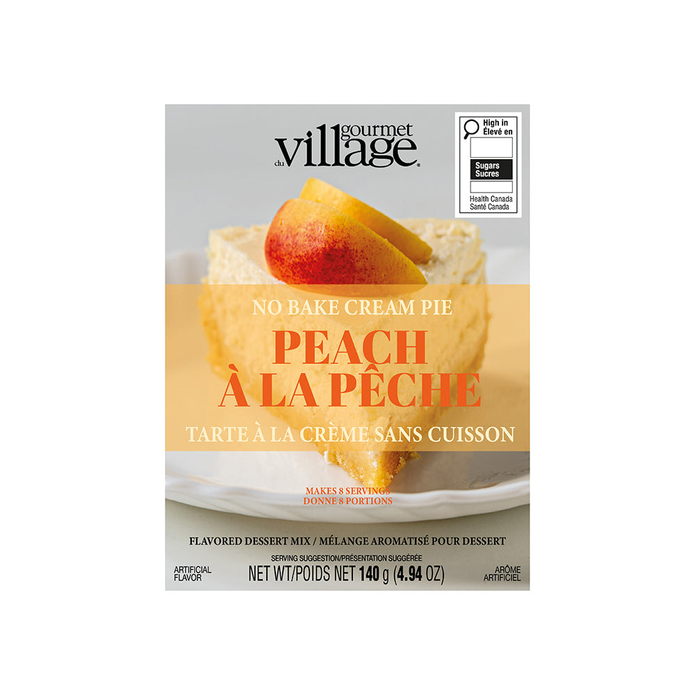 No Bake Peach Pie