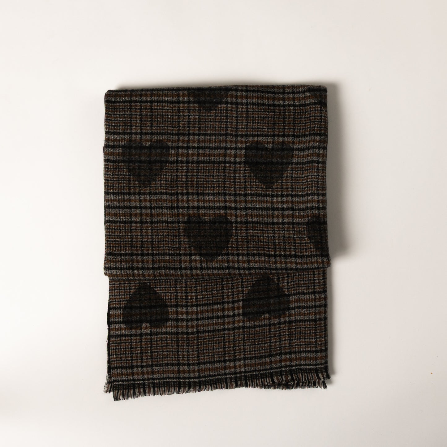 Heart Plaid Scarf