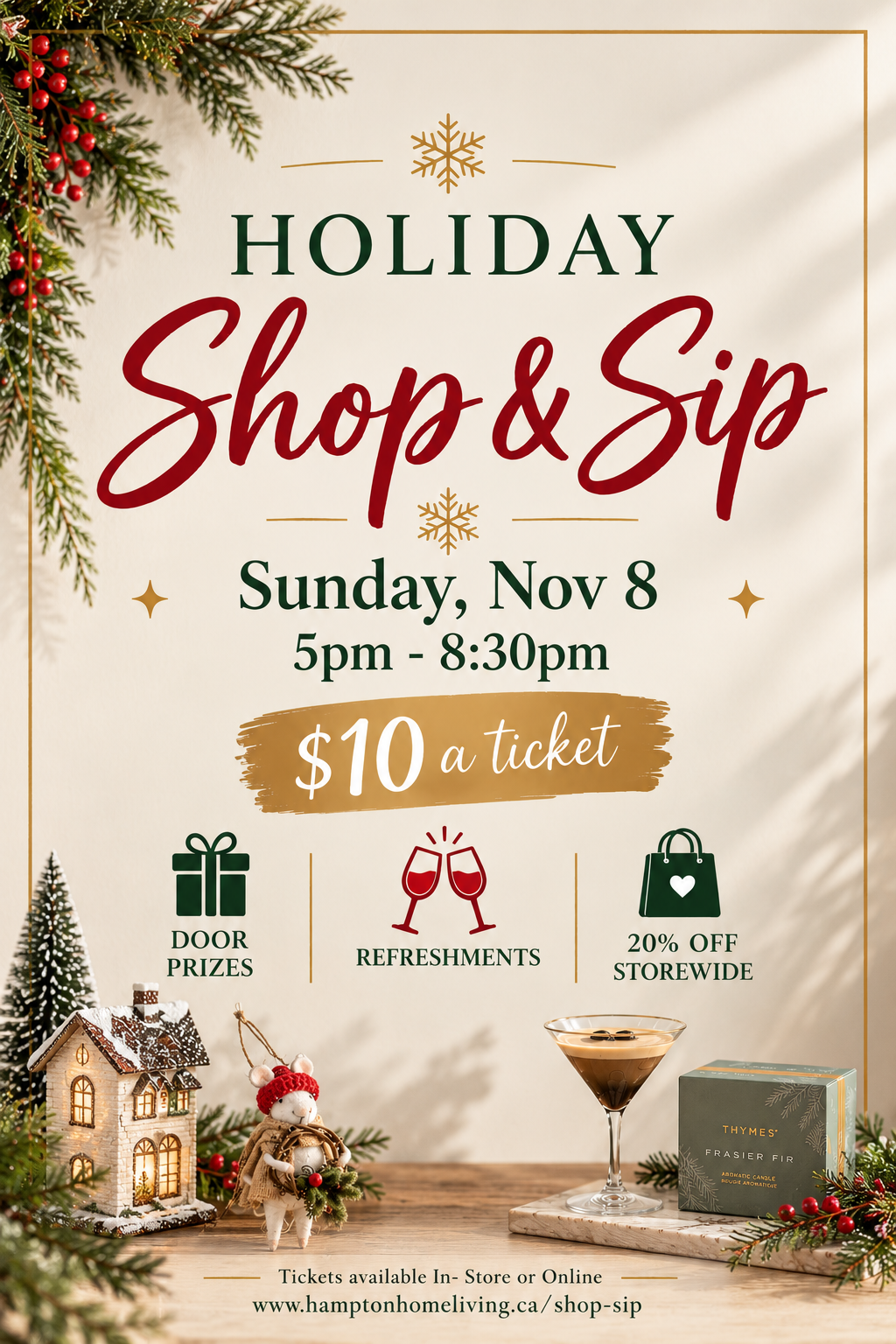 Shop & Sip Tickets