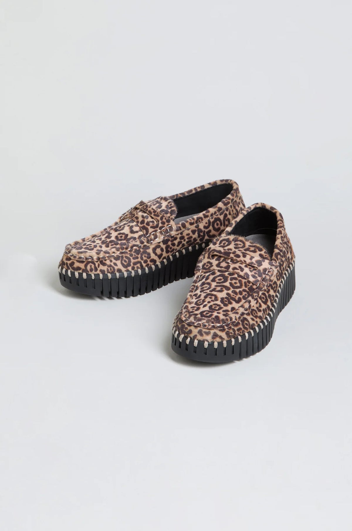Tulip Leopard Penny Loafers