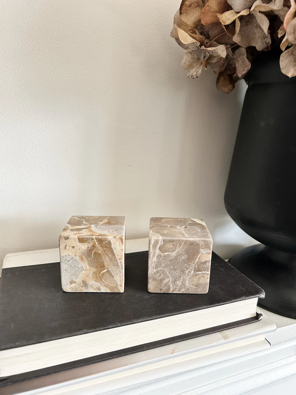 Marble Cube Salt & Pepper