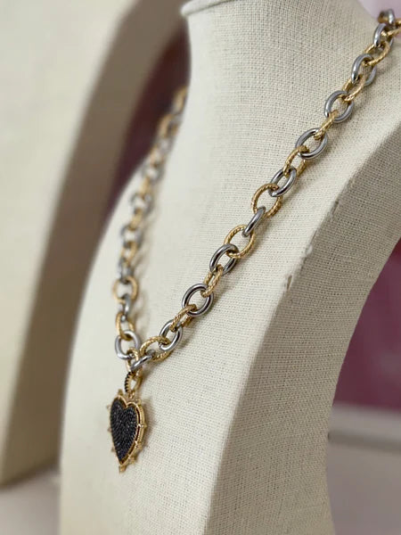 Spike Heart Necklace