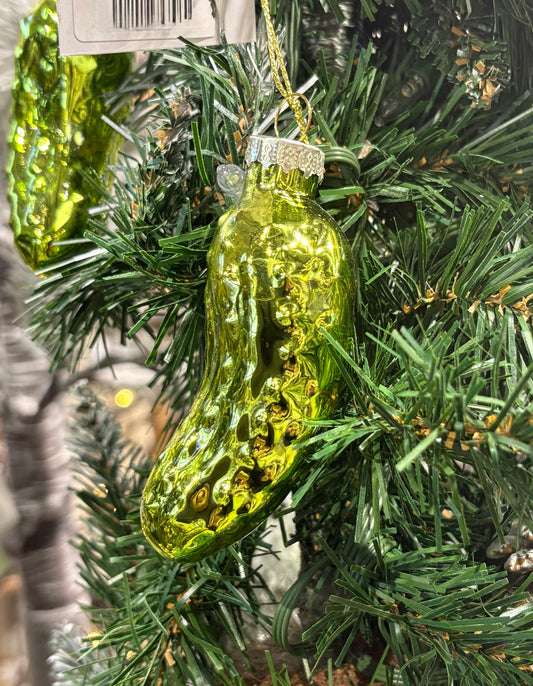 Glass Pickle Ornament