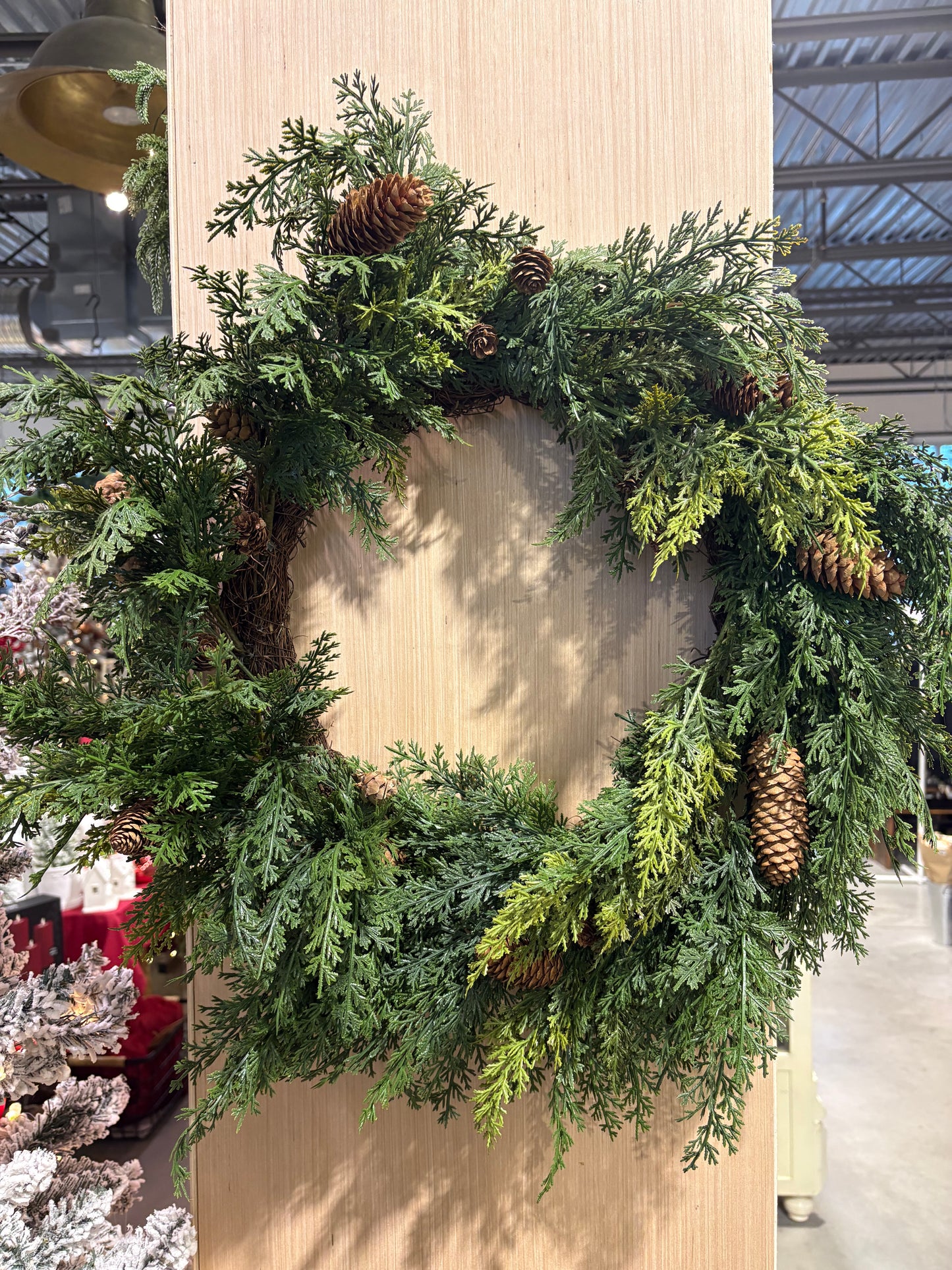 Cedar Wreath w/Pinecones