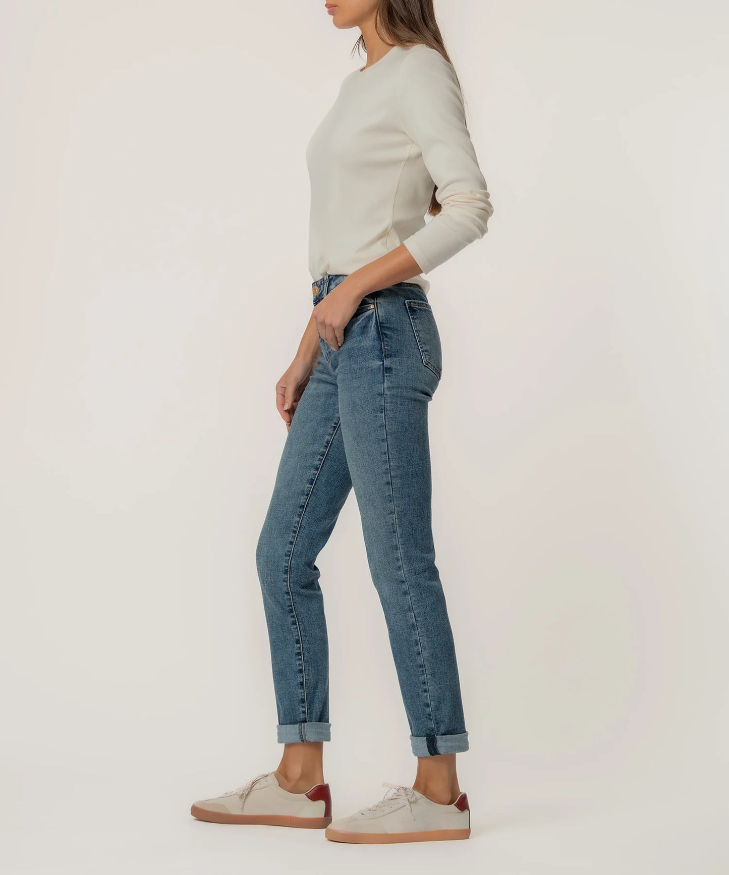 Catherine Mid Rise Boyfriend Jean