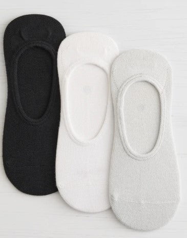 3PK Powder Soft Liner Sock