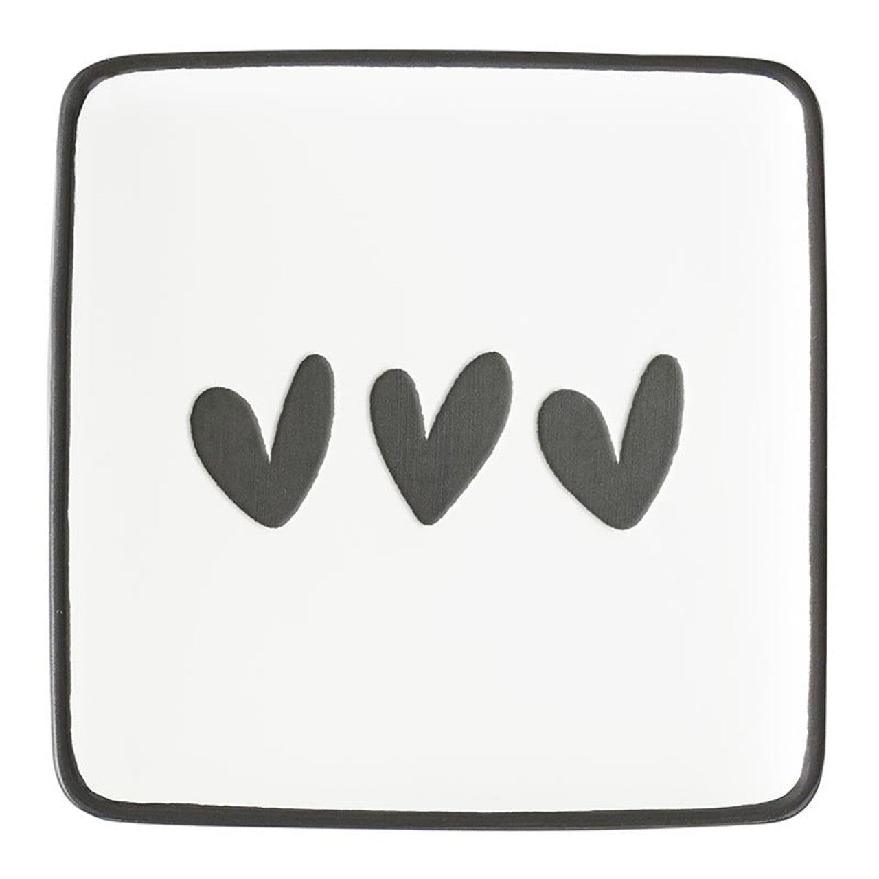 Heart Ceramic Plates - 4asstd