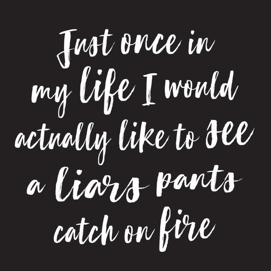 Liars Pants Catch Fire Coaster