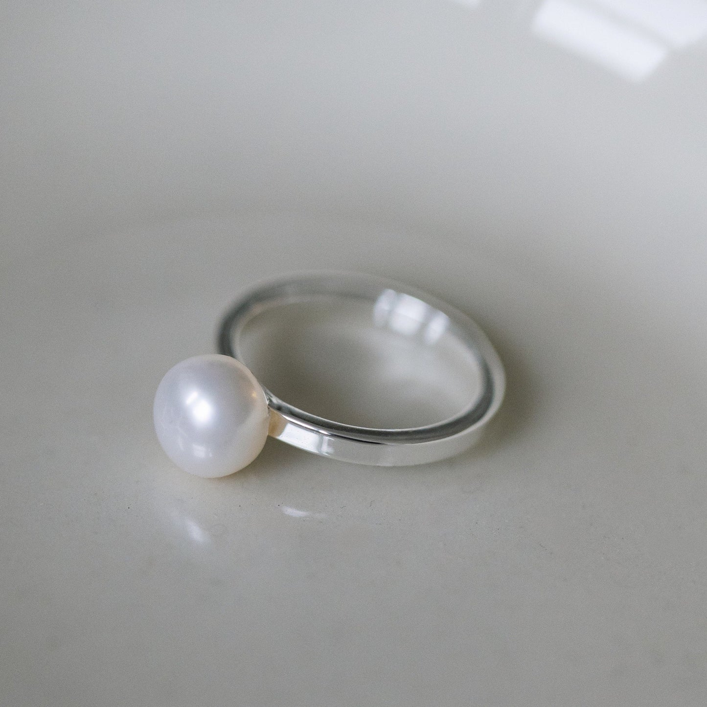 Lone Pearl Ring