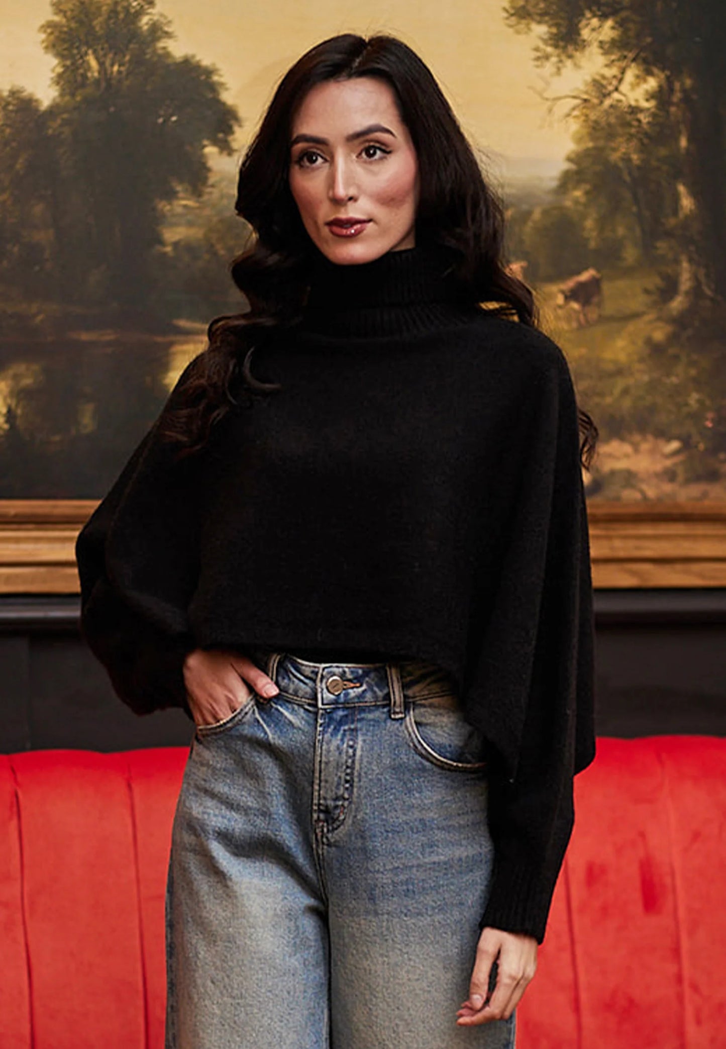 Derby Roll Neck Pullover