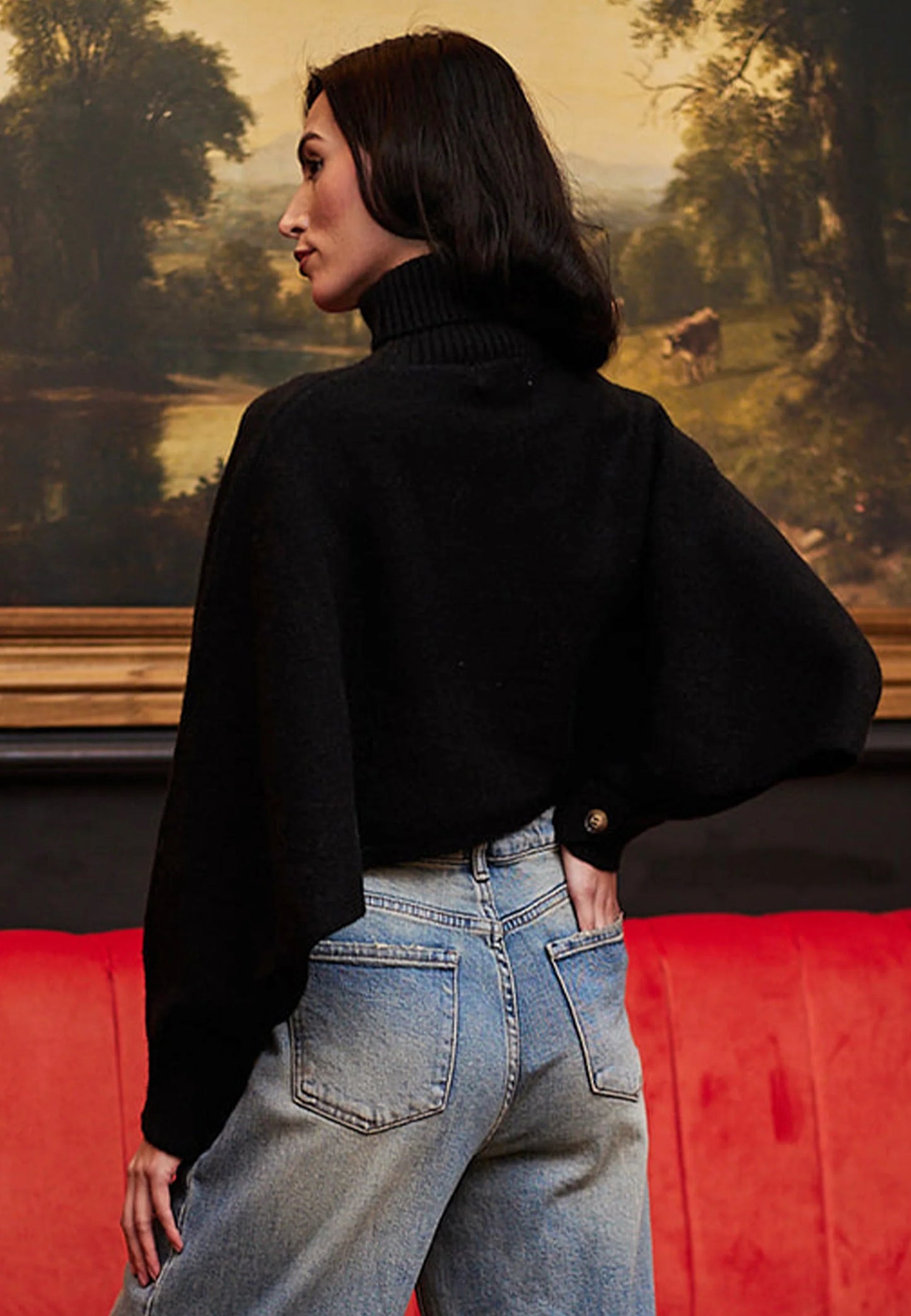 Derby Roll Neck Pullover