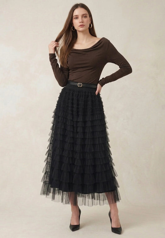 Black Tulle Skirt