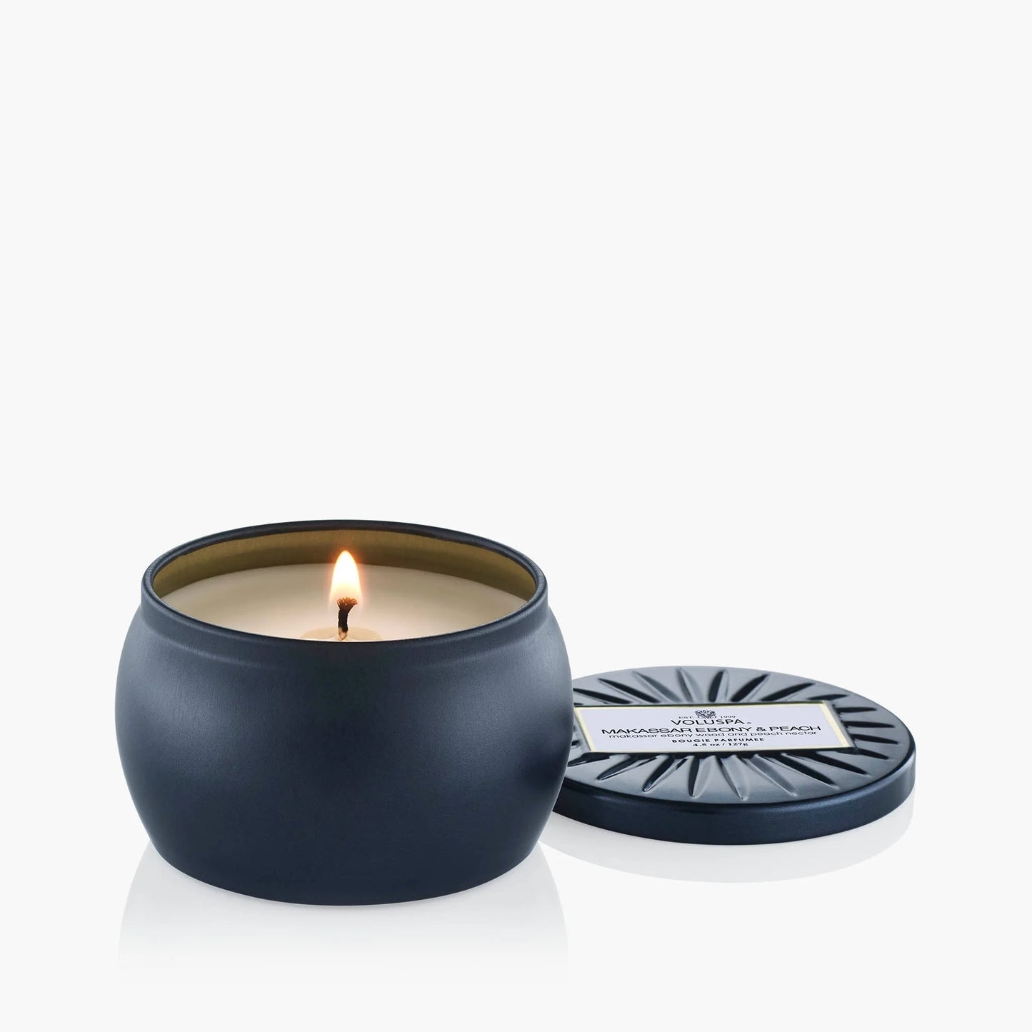 Makassar Peach Mini Tin Candle