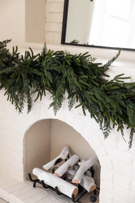 Real Touch Cypress Mixed Garland