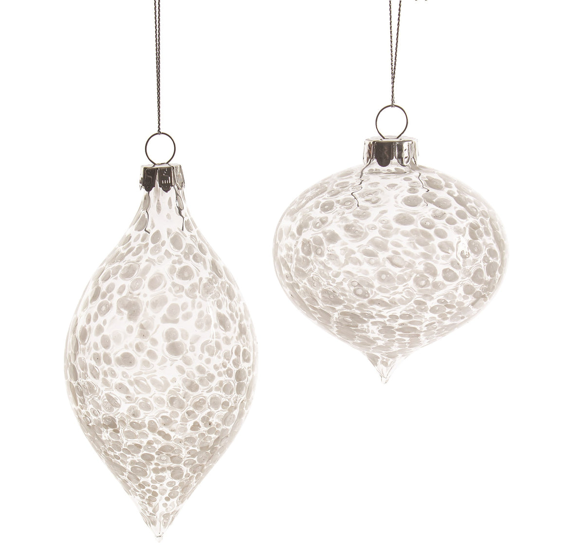 Clear Ornament w/Dots
