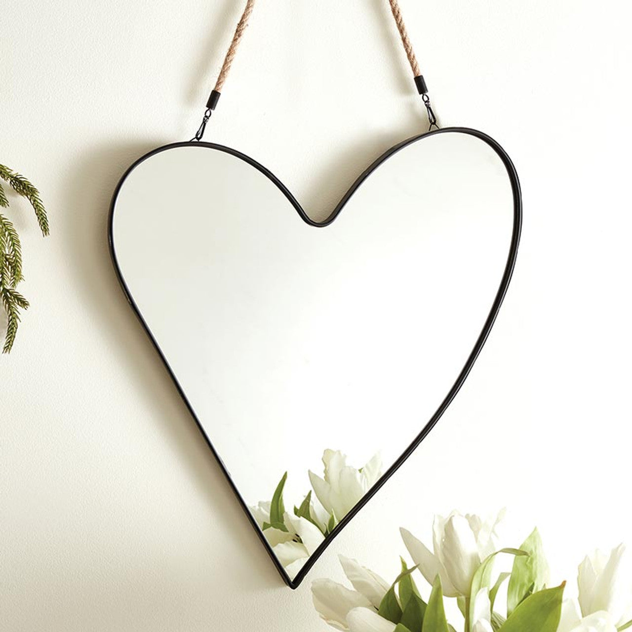 Hanging Heart Mirror