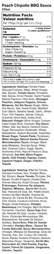 Peach Chipotle BBQ Sauce