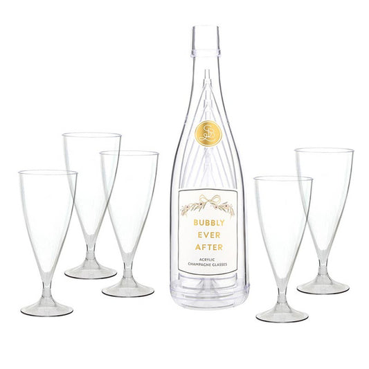 Acrylic Champagne Glass Set