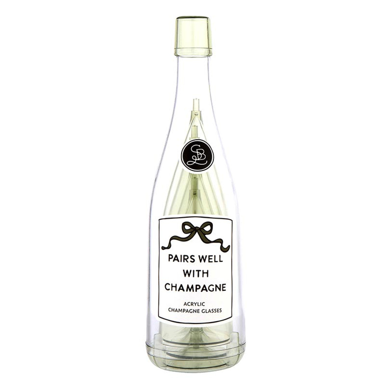 Acrylic Champagne Glass Set