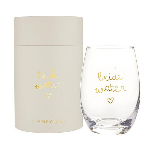Bride Water Stemless Glass
