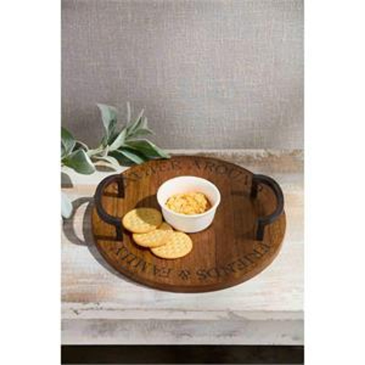Reversible Gather Serving Board w/Dip Dish
