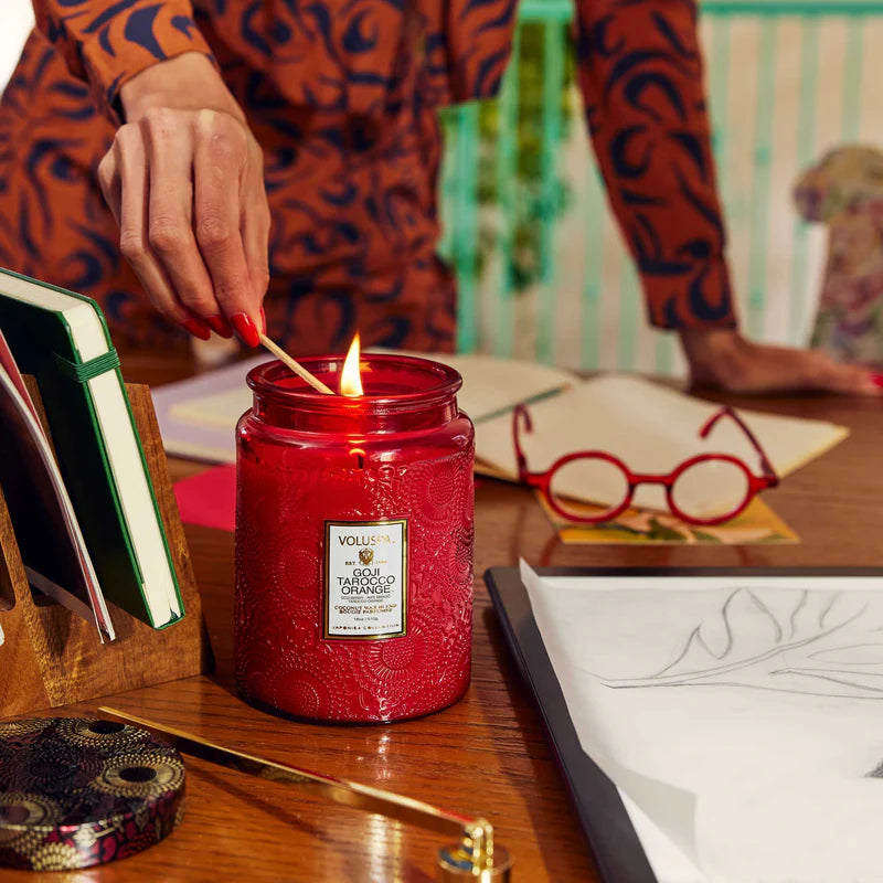 Goji Tarocco Large Jar Candle