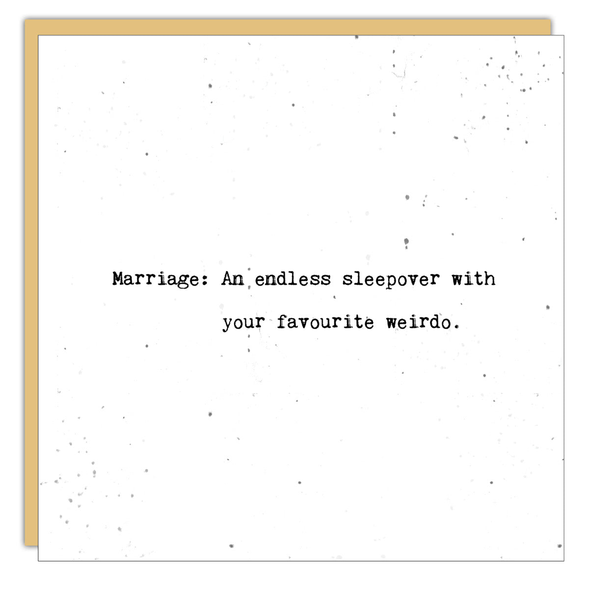 Marriage: Endless Sleepover Card