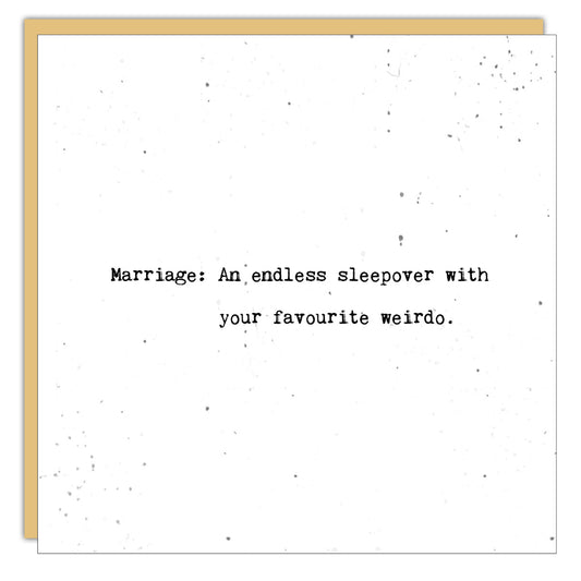 Marriage: Endless Sleepover Card