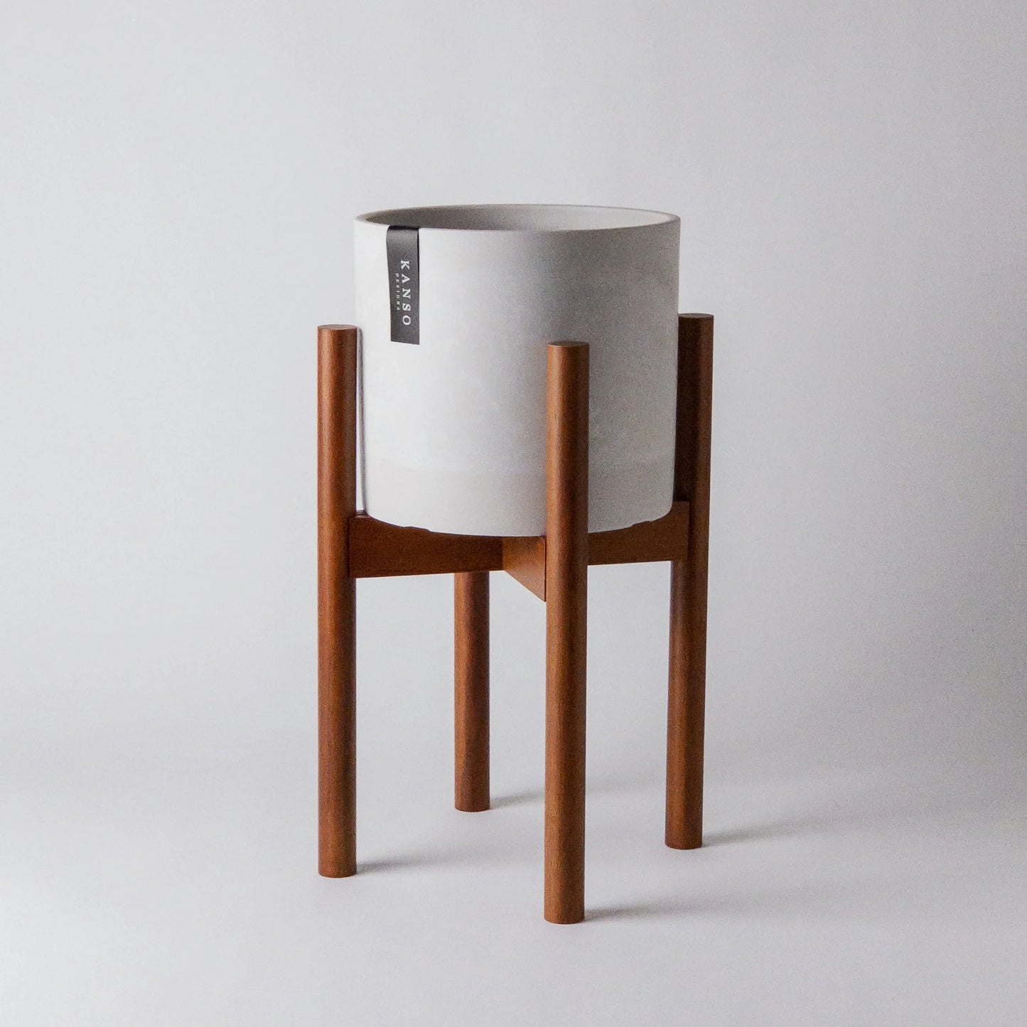 Dark Brown Adjustable Plant Stand - 8-12"