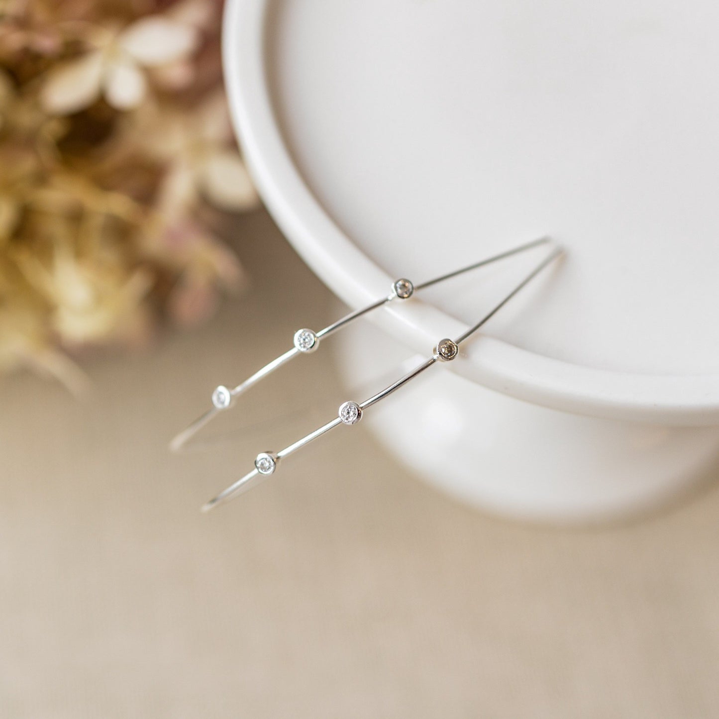 Sparkling Arc Earrings