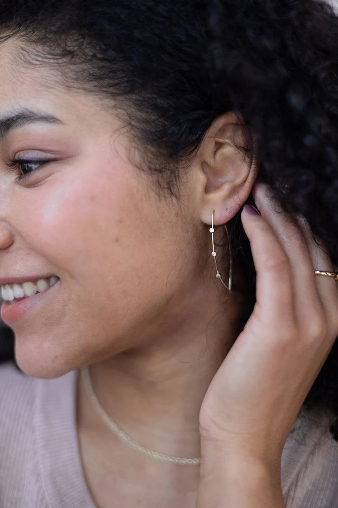 Sparkling Arc Earrings